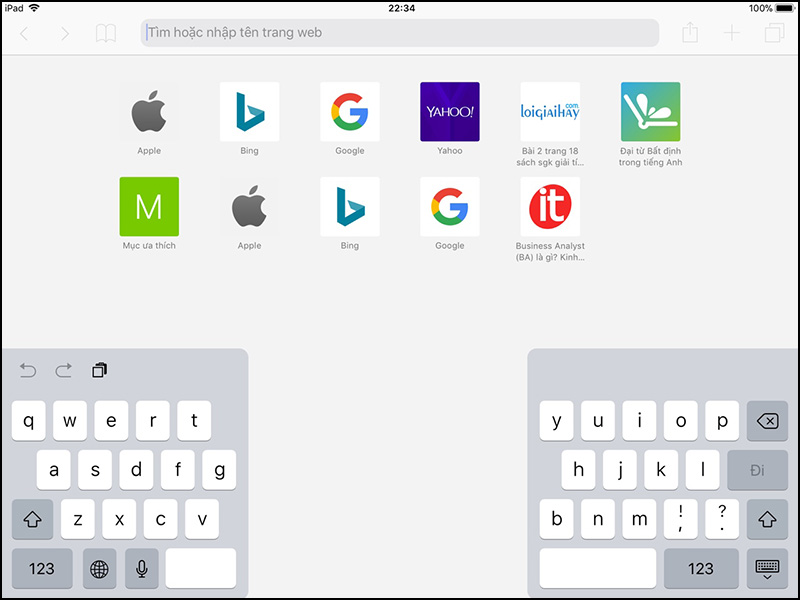 G&otilde; nhanh hơn khi chia b&agrave;n ph&iacute;m ra l&agrave;m hai